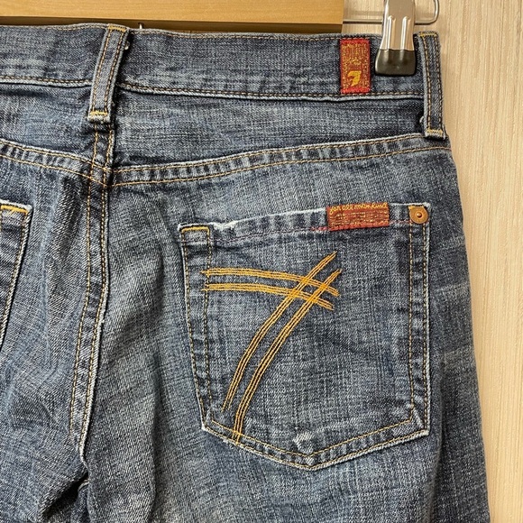 7 For All Mankind Bootcut Jeans - Size 26 | Made in USA | 100% Cotton Y2K Denim - Picture 3 of 8